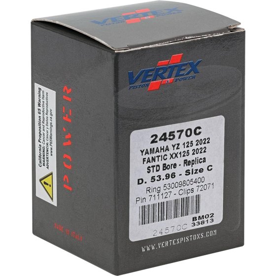 YZ 125 (2022 - 2023) cast replica piston kit | Vertex