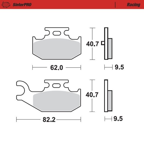 YXR 450 RHINO (2006 - 2006) sintered metal racing brake pads | MOTO-MASTER