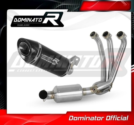 MT-09 TRACER 900 (2021 - 2022) full exhaust system silencer hp8 black ex | Dominator