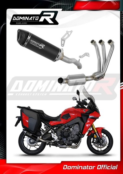 MT-09 TRACER 900 (2021 - 2022) full exhaust system silencer hp6 black ex | Dominator