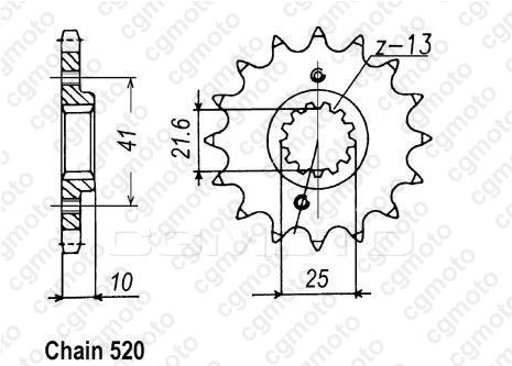 XTZ 660 TENERE (2008 - 2016) regina 520 z-ring replacement chain kit with sprockets | REGINA