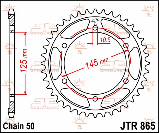 FZX 700 (1986 - 1987) steel rear sprocket | JT Sprockets