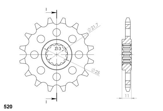 YZF R6 (1999 - 2016) supersprox / jt front sprocket 1581.15 | Supersprox