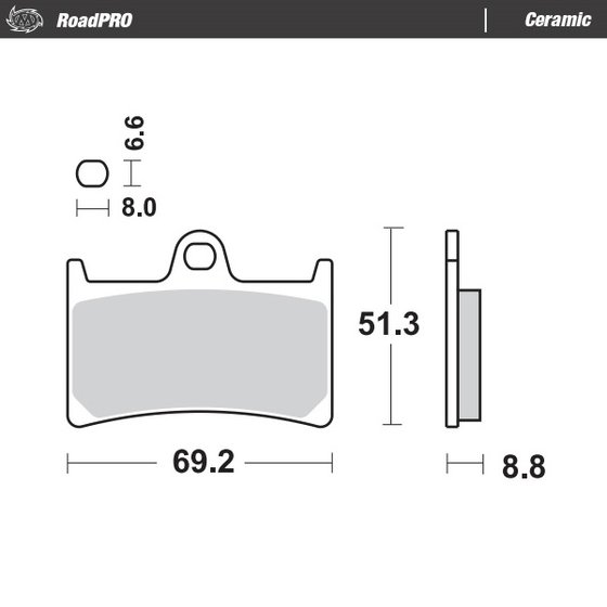 NIKEN GT (2019 - 2020) ceramic brake pad | MOTO-MASTER