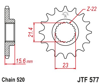 XT 600 (1987 - 1998) steel front sprocket | JT Sprockets