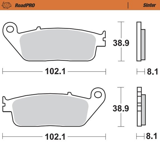 WR 250 X (2008 - 2014) sintered front brake pad | MOTO-MASTER