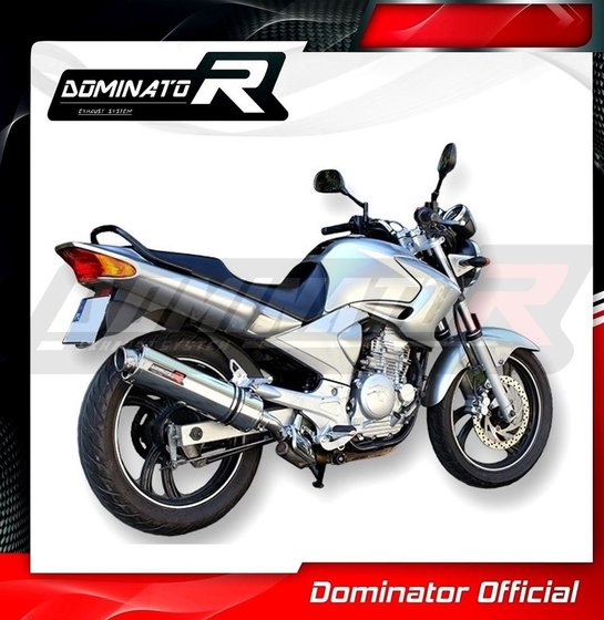 YBR 125 (1970 - 2022) exhaust silencer round | Dominator