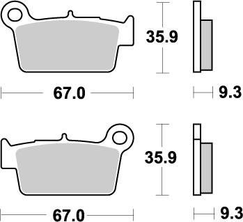 YZ 450 F (2003 - 2022) brake pads | MOTO-MASTER