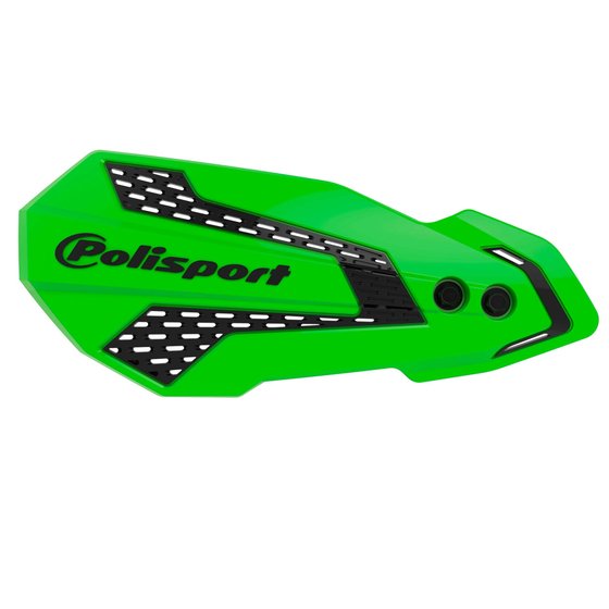 WR 250 F (2008 - 2022) mx flow handguards in green/black | POLISPORT