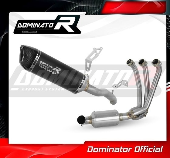 MT-09 TRACER 900 (2021 - 2022) full exhaust system silencer hp6 black ex | Dominator