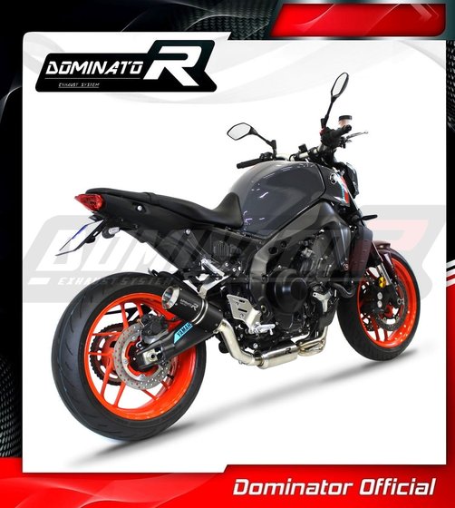 FZ 09 (2021 - 2023) full exhaust system silencer gp black | Dominator