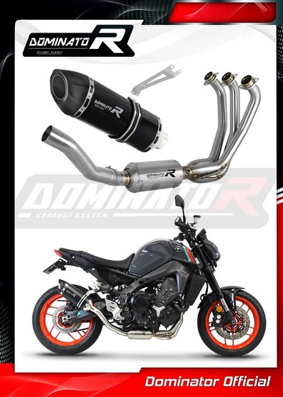 FZ 09 (2021 - 2023) full exhaust system ex hp5 black | Dominator