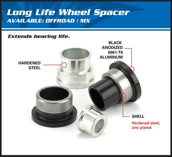 WR 400 F (1998 - 1998) wheel spacer kit rear | All Balls