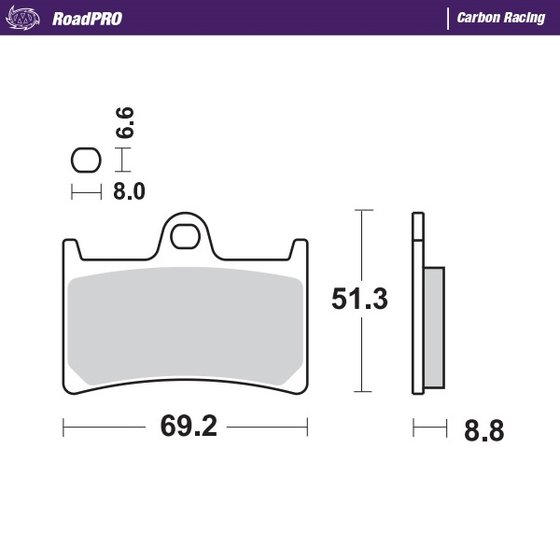 NIKEN GT (2019 - 2020) carbon racing brake pads | MOTO-MASTER