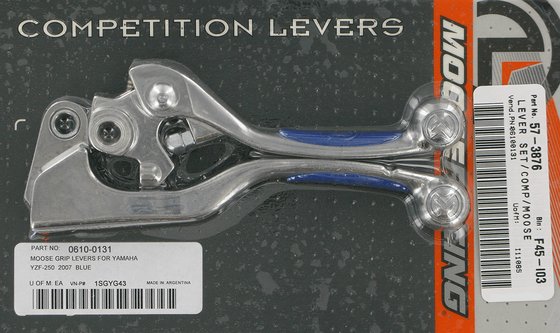 YZ 450 F (2008 - 2008) blue competition lever set | MOOSE RACING