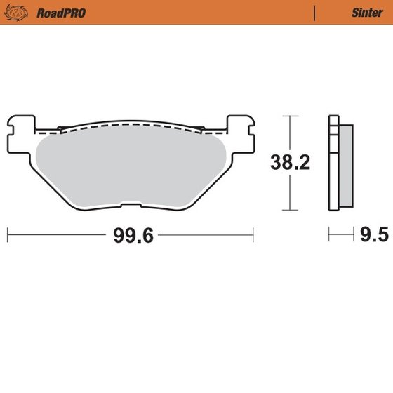 XVS 1300 STRYKER (2011 - 2017) sintered rear brake pad | MOTO-MASTER