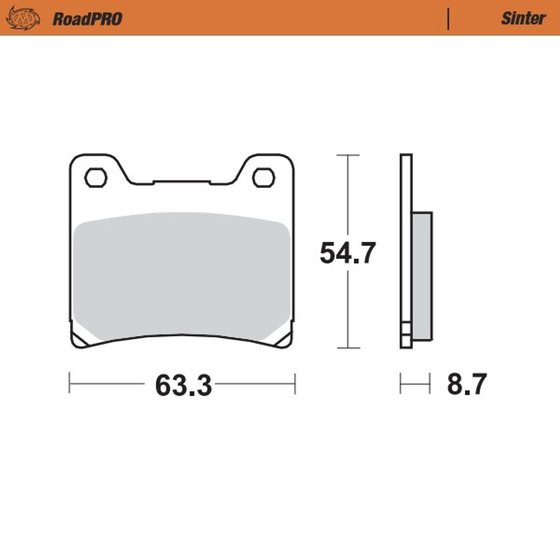 FZ 750 GENESIS (1985 - 1992) sintered rear brake pad | MOTO-MASTER