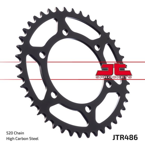 YZF R3 (2015 - 2020) rear replacement sprocket - 45 teeth, 520 pitch, black | JT Sprockets