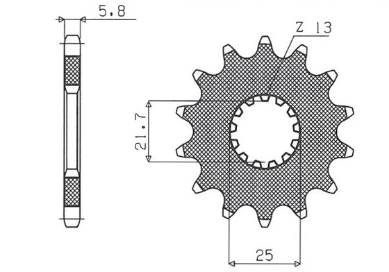 YZ 450 F (2003 - 2021) 15 tooth 520 pitch front sprocket | SUNSTAR SPROCKETS