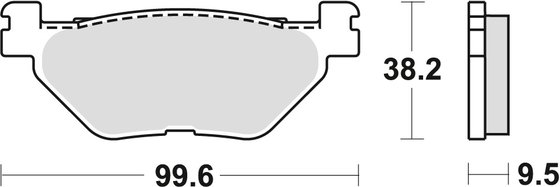 XV 950 BOLT (2014 - 2016) allround organic brake pad | TRW