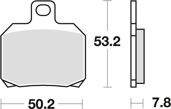 XQ 125 MAXSTER (2001 - 2003) allround organic standard brake pad | TRW