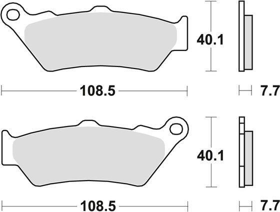 XT 660 R (2004 - 2016) allround organic standard brake pad | TRW