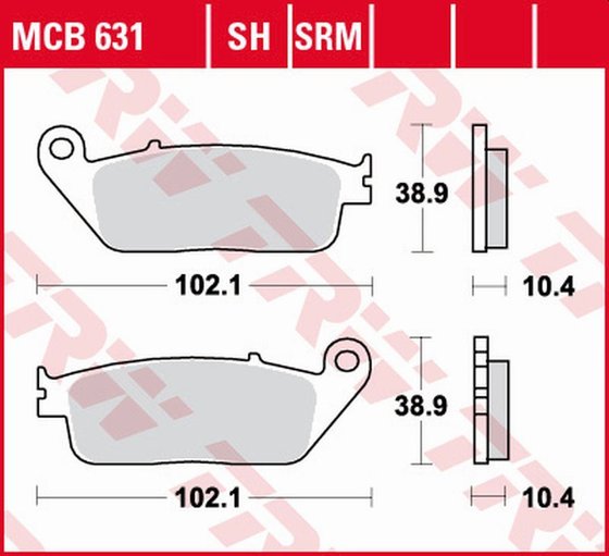 YP 400 R X MAX (2013 - 2020) sintered metal brake pads | TRW