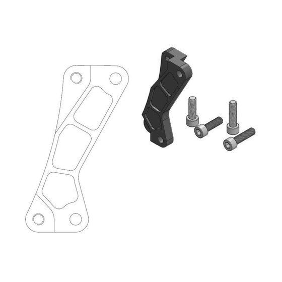 WR 250 F (2017 - 2019) brake caliper relocation bracket | MOTO-MASTER