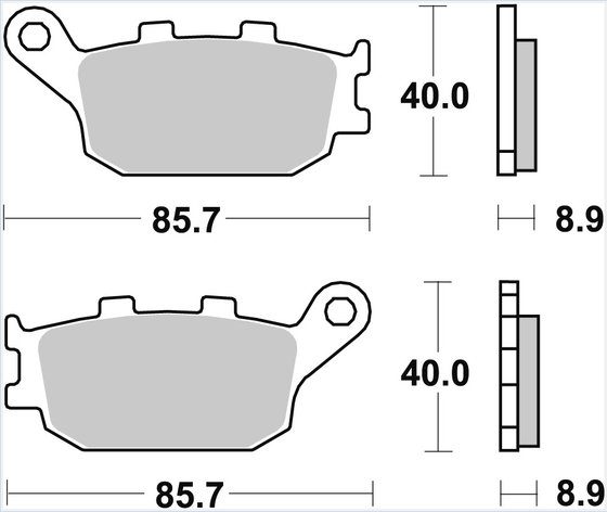 FZ 07 (2014 - 2020) sintered metal brake pads | TRW