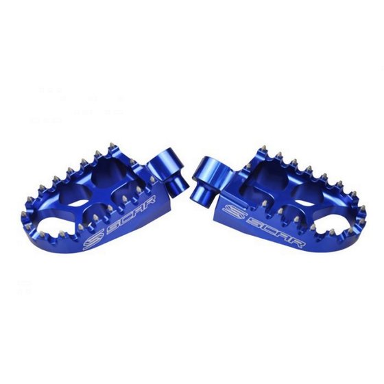 YZ 250 (1999 - 2022) evolution footpegs blue | SCAR