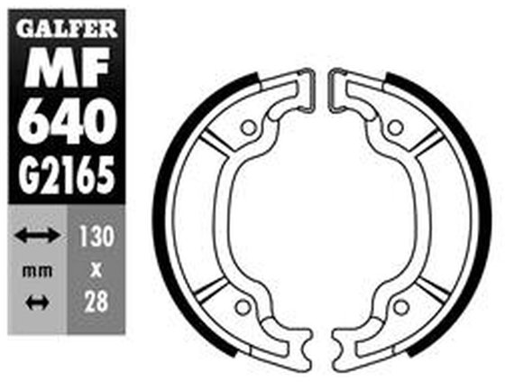 XVS 125 DRAG STAR (2000 - 2004) brake shoes | GALFER