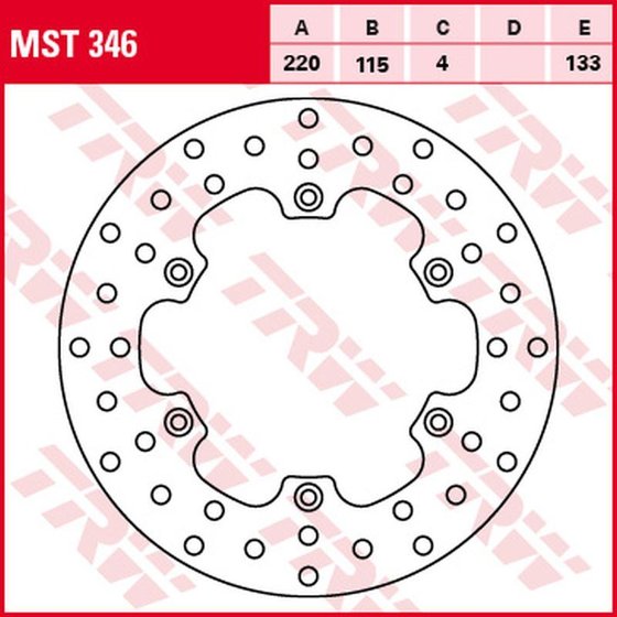 TT 600 RE (2004 - 2004) fixed round brake rotor | TRW