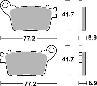 YZF R1 (2015 - 2023)  sbs brakepads ceramic | SBS