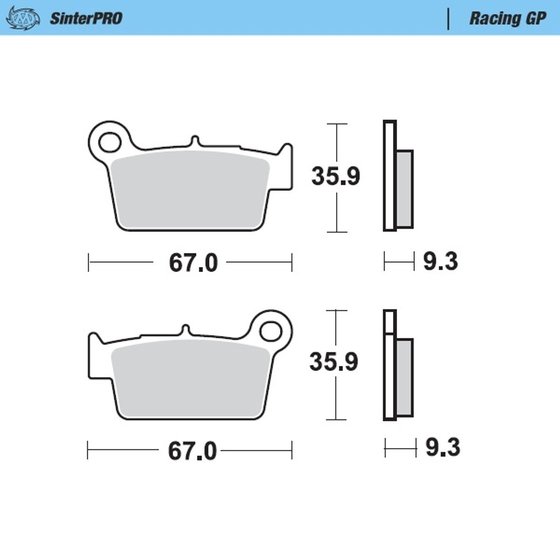 YZ 450 F (2003 - 2019) racing brake pad | MOTO-MASTER