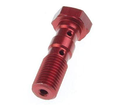 V MAX 1200 (1985 - 2007) double banjo bolt m10x1.25 red | TRW