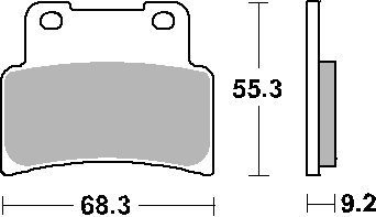 MT 125 (2014 - 2022) brakepads ceramic | SBS