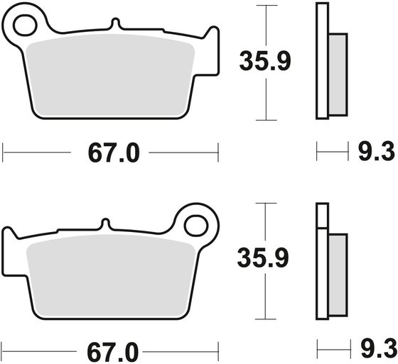 YZ 250 (2002 - 2021) sintered metal brake pad | TRW