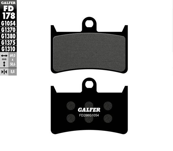 YZF R1 SP (2006 - 2006) semi-metal brake pad | GALFER