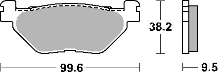 XVS 1300 STRYKER (2011 - 2015) brakepads ceramic | SBS