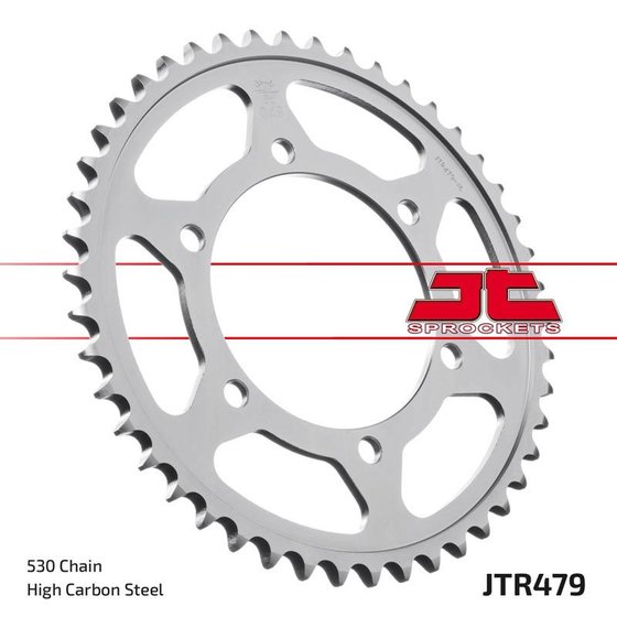 YZF R7 (1999 - 2000) rear steel sprocket - 48 teeth, black | JT Sprockets