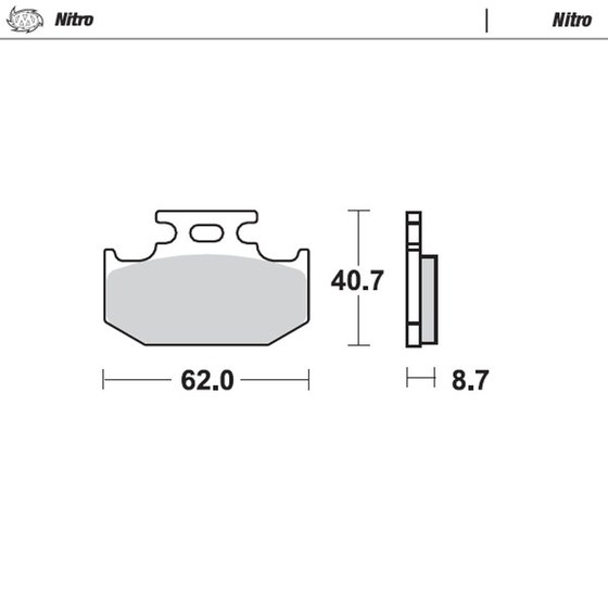 DT 125 (1990 - 1997) nitro offroad brake pad | MOTO-MASTER