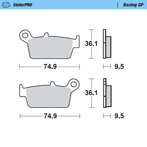 DT 125 R (1998 - 2002) racing brake pads | MOTO-MASTER