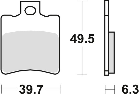 XN 125 TEOS (2000 - 2003) allround organic standard brake pad | TRW