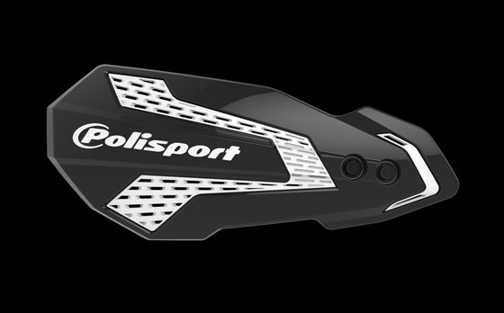 WR 250 R (2008 - 2020) mx flow handguards in black and white | POLISPORT