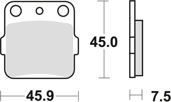 YFZ 450 R (2009 - 2021) sintered metal offroad brake pad | TRW