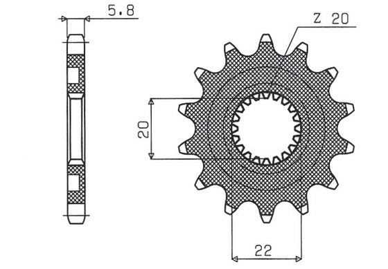 WR 250 R (2008 - 2017) 12 tooth 520 pitch front sprocket | SUNSTAR SPROCKETS