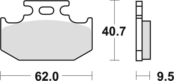 XG 250 TRICKER (2005 - 2006) ceramic offroad brake pads | TRW