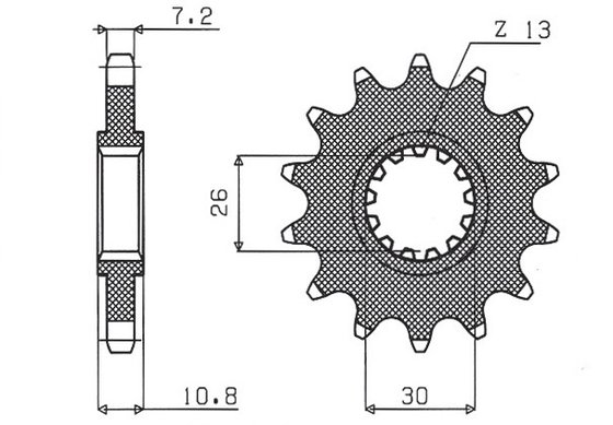 MT 07 (2014 - 2016) front sprocket | SUNSTAR SPROCKETS