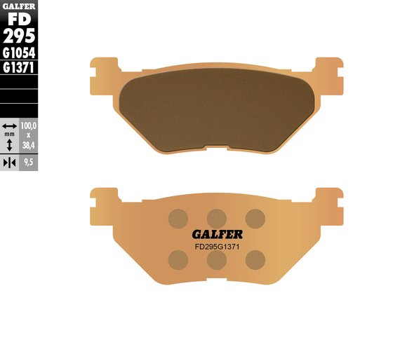 XV 1700 ROAD STAR WARRIOR (2002 - 2010) sintered metal brake pads | GALFER