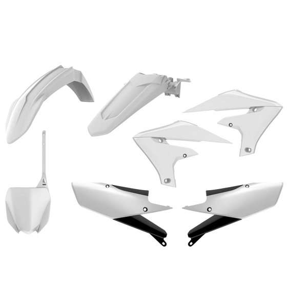 YZ 250 F (2019 - 2019) complete white mx body kit for yzf250 and yzf450 | POLISPORT